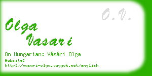 olga vasari business card